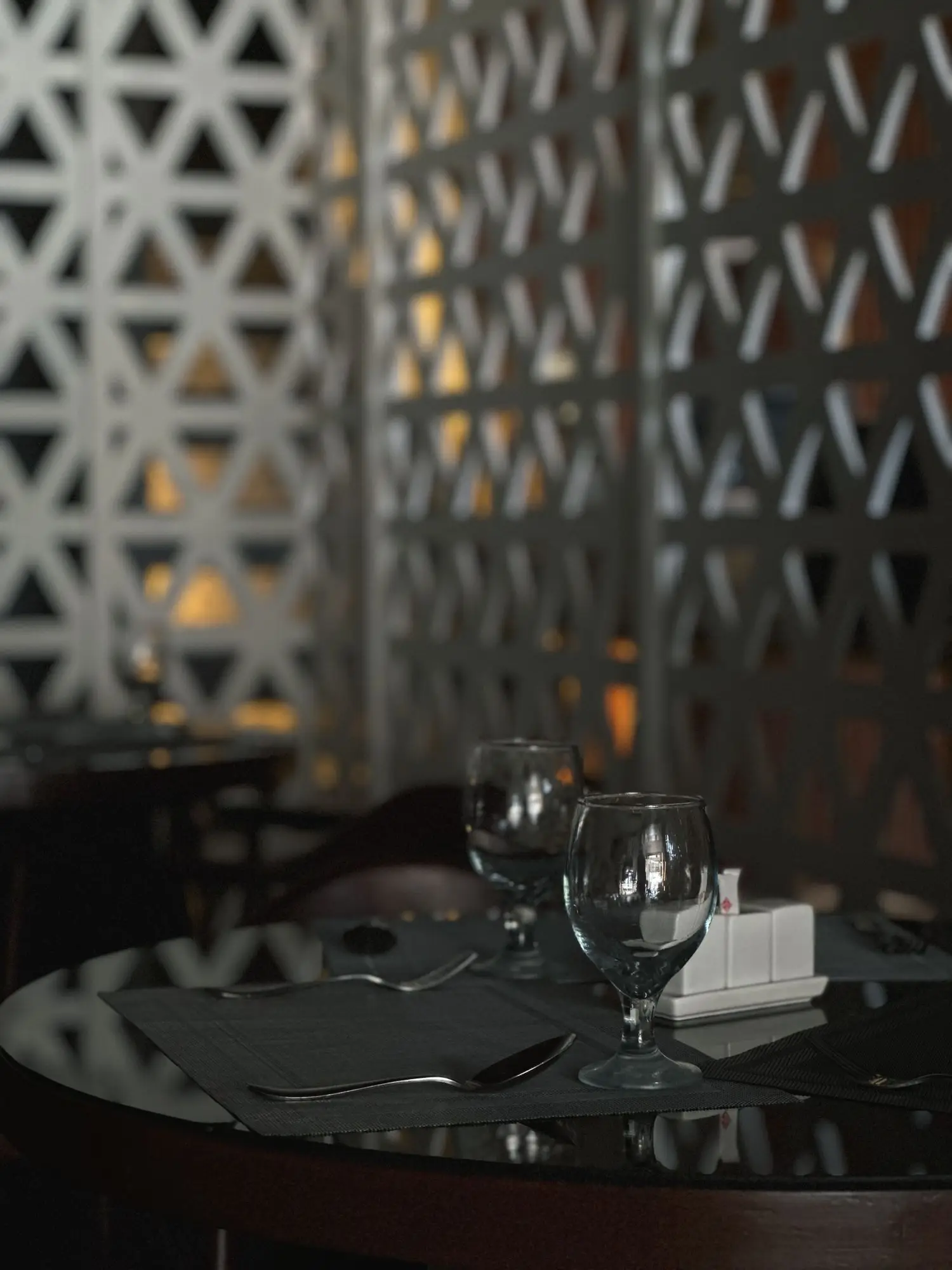 Elegant casino restaurant interior