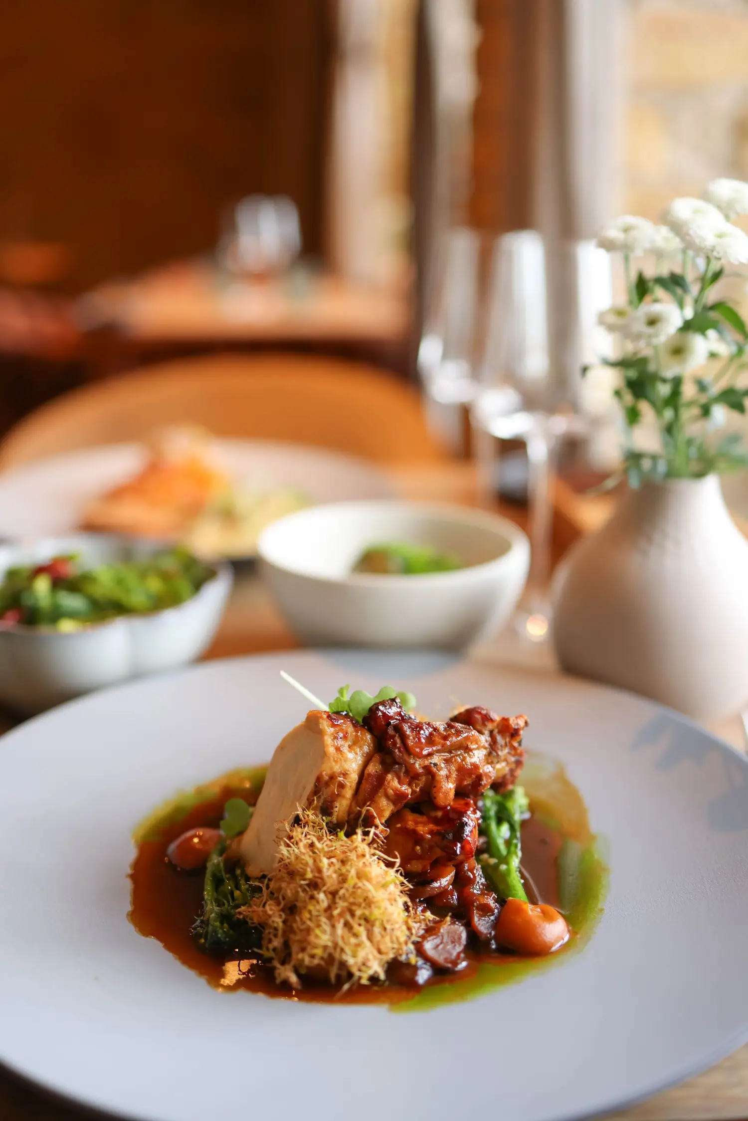 Elegant plated restaurant dish