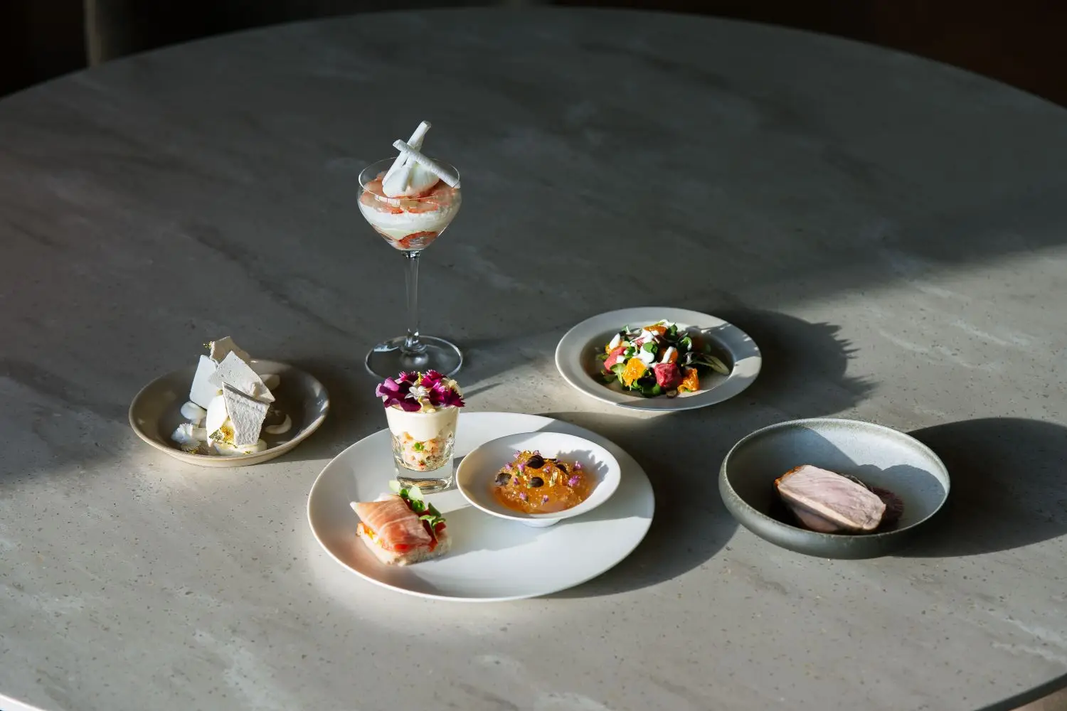 Refined restaurant table setting